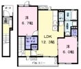 ラシュラント ジュモⅡの間取り画像