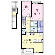 ヴィラージュ・ヒロ 1stの間取り画像