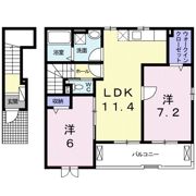 ユレナ24 Bの間取り画像