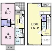 野尻町戸建A棟の間取り画像