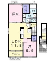 プラシードⅠの間取り画像