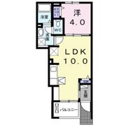 ウォールナット東福原Bの間取り画像