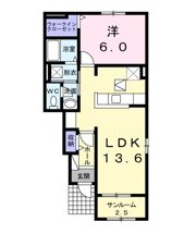ビッグ・ツリー ⅡAの間取り画像