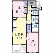 サンシャイン南勝山の間取り画像