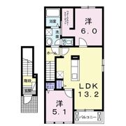 カルム ヴィラ ウェストの間取り画像