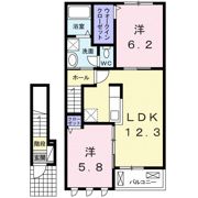 ボヌール岩橋 Ⅱの間取り画像