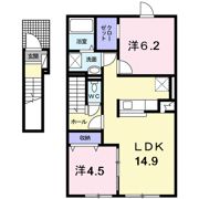 ユニゾンの間取り画像