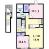 ユニゾンの間取り画像