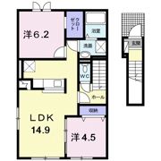 ユニゾンの間取り画像