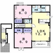 ルミエール ドゥースの間取り画像