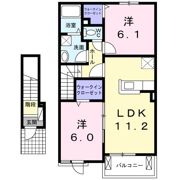 ペイシェント ソレイユBの間取り画像