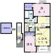 プルマージュⅢの間取り画像