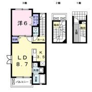 ウォーターラッド夏見台の間取り画像
