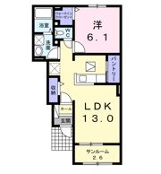 エレガンス Ⅱの間取り画像