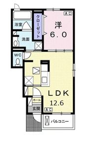 メゾン グレイス Aの間取り画像