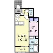 クラージュⅡの間取り画像