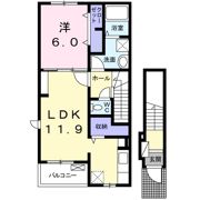 ディアコート・F Aの間取り画像