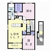 モダニスタ Aの間取り画像