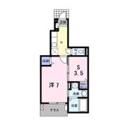 カザリベ城陽駅前の間取り画像