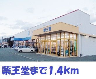 近くの薬王堂まで1,400m（徒歩18分）