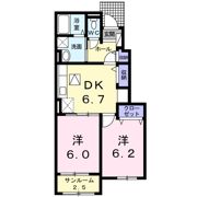フェリース・なごみ Ⅲの間取り画像