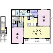 レジデンス本荘Bの間取り画像