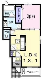 ハピネスⅡの間取り画像