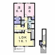 ディアレストCの間取り画像