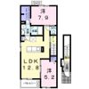 ソレイユ岡山の間取り画像