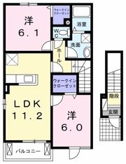 ヴァンベール Bの間取り画像