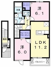 ヴァンベール Bの間取り画像