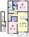 ヴァンベール Bの間取り画像