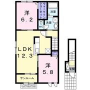 アンジュ ドゥの間取り画像