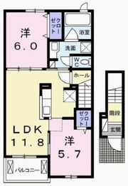 アドバンテージ Ⅱの間取り画像