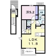ラコルタ 若竹 Aの間取り画像