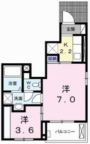 アバンツァート南大中の間取り画像