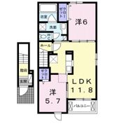 アンソレイエⅤの間取り画像