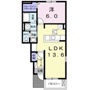 エスポアール甘木の間取り画像