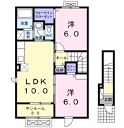 プレジール Mの間取り画像