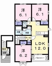 レジデンス コンフォート Aの間取り画像