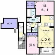 ブルーメン・シュトラーセⅡの間取り画像