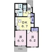 ストロベリー フィールズAの間取り画像