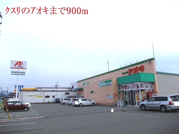 近くのクスリのアオキまで900m（徒歩12分）
