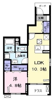 プリムローズ Mの間取り画像