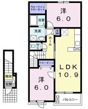 ジャグアル・三津屋の間取り画像