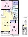 ハチマンの間取り画像