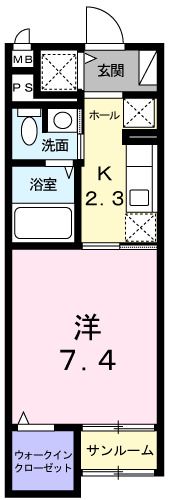 パーク サイド ヴィラージュの間取り画像