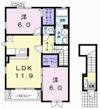プレミール原Bの間取り画像