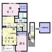 ジャルダン ベルⅡの間取り画像