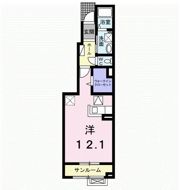 ヴィラ アモリス Aの間取り画像